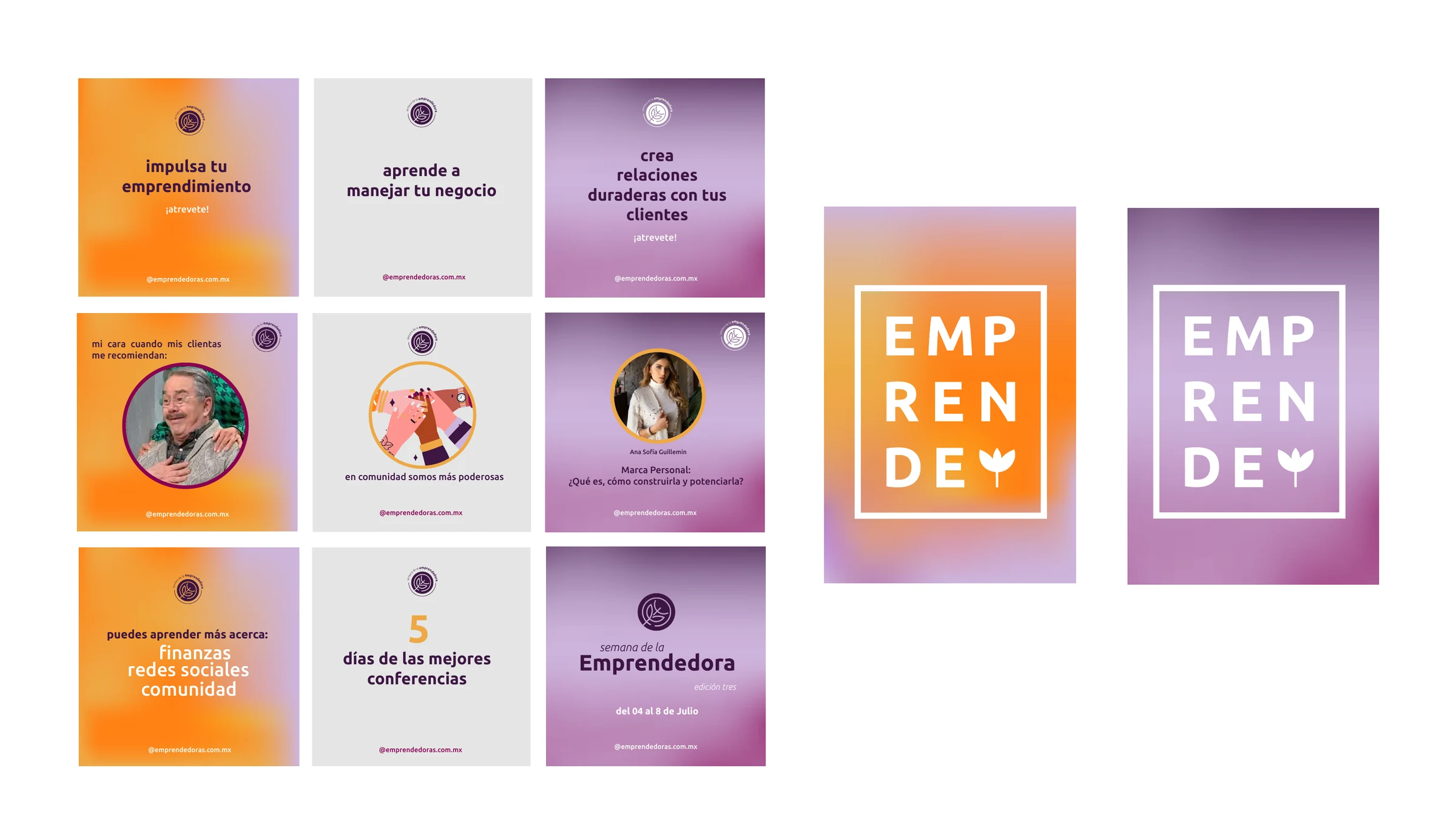 Semana de la Emprendedora selected identity application 2.